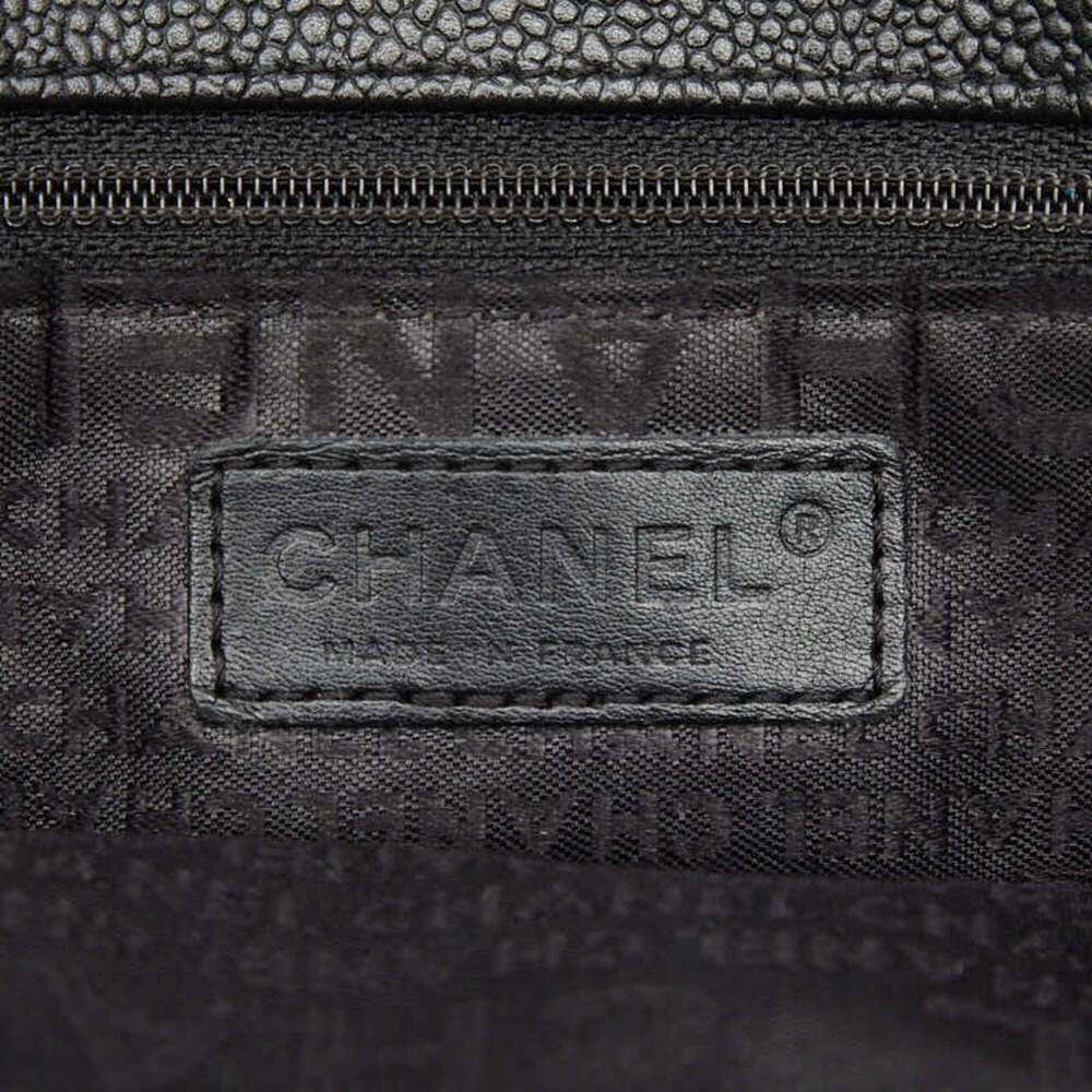 CHANEL Black Caviar Leather Tote Bag - Picture 10 of 11